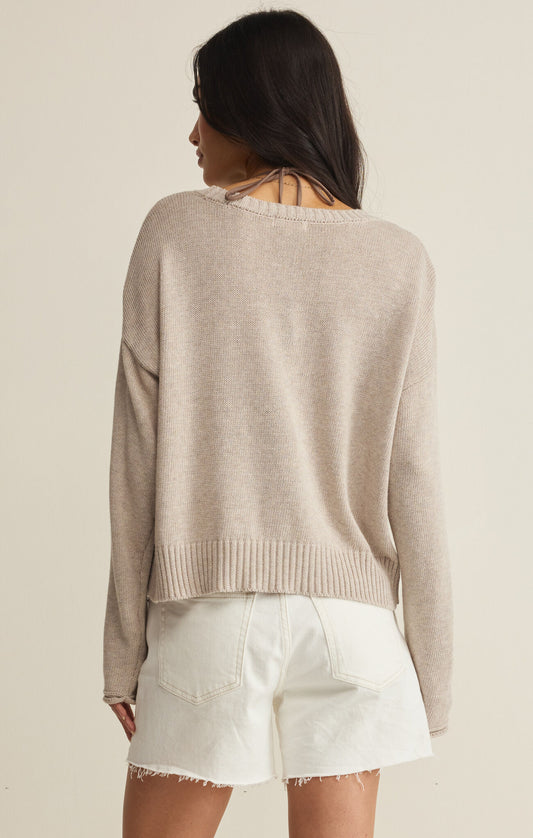 Beach Embroidered Sweater