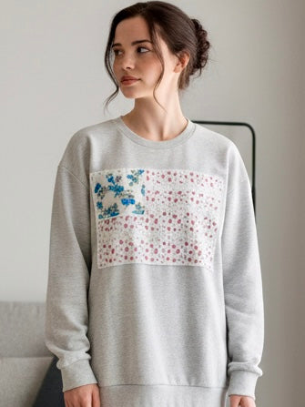 Sweatshirt Flag Applique