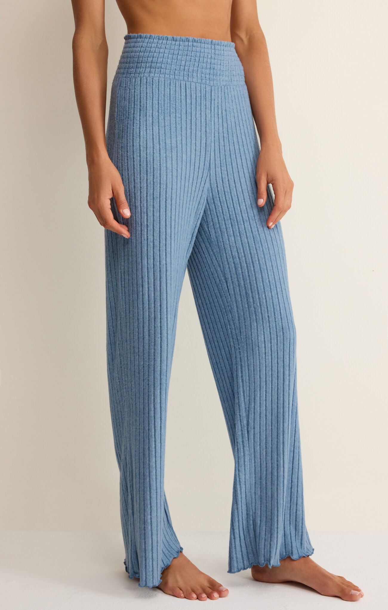 Smocked Rib Lounge Pant