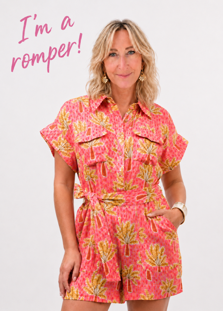 Palm Tree Romper