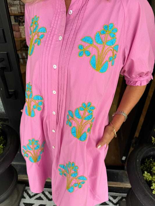 Lilac & Aqua Uncle Frank Dress