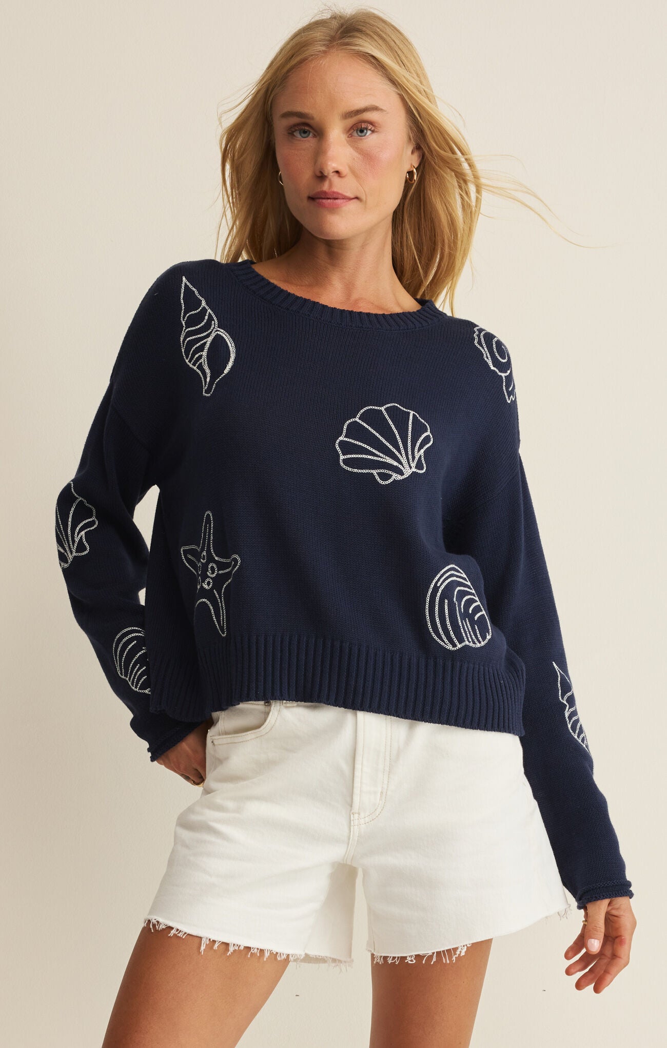 Paradise Navy Sweater