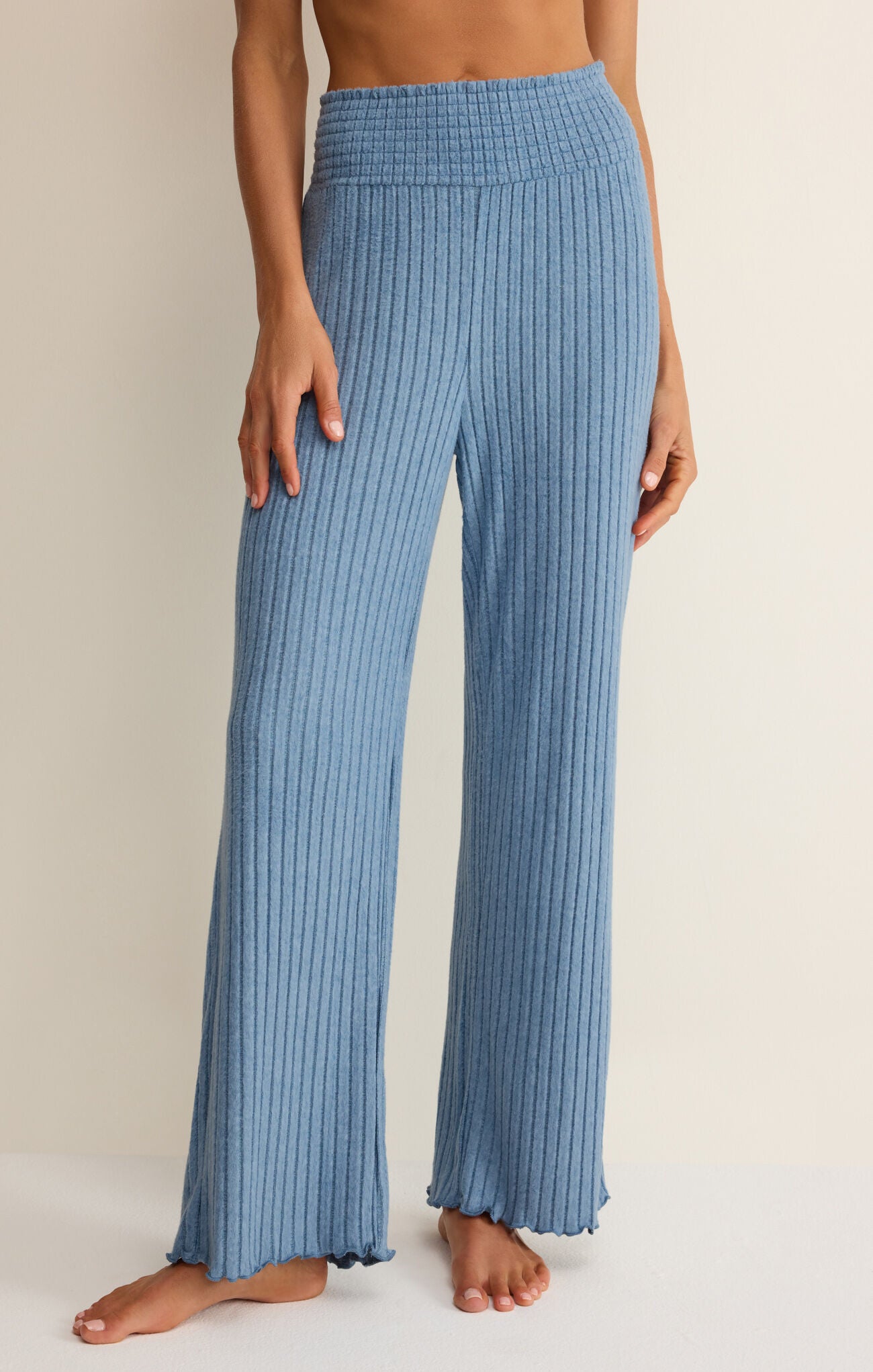 Smocked Rib Lounge Pant