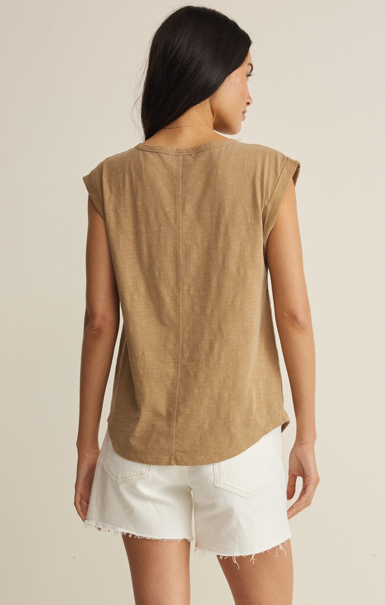 V-Neck Mocha Tee
