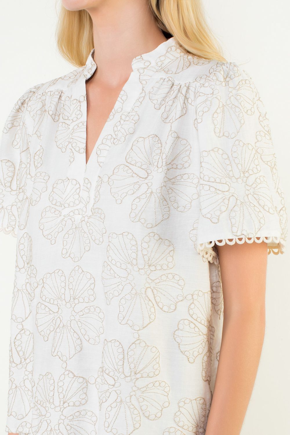 Embroidery Detail Top